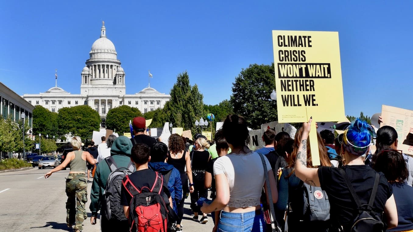 Third annual climate strike sends 1000 people to the streets of Providence