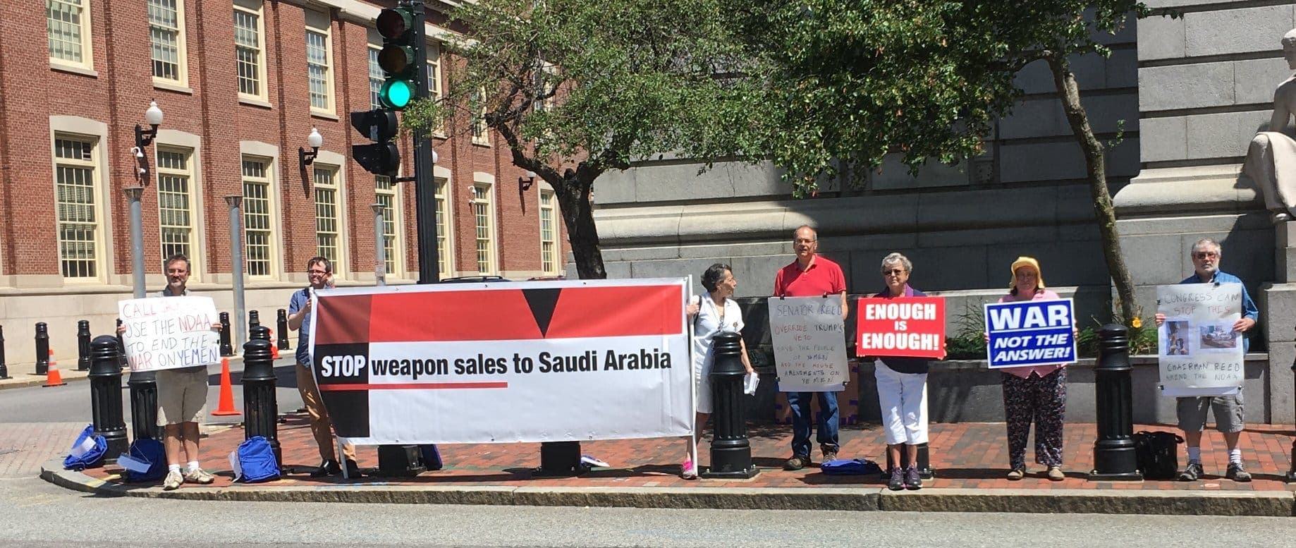 Peace activists pressuring Reed ahead of National Defense Authorization Act renewal