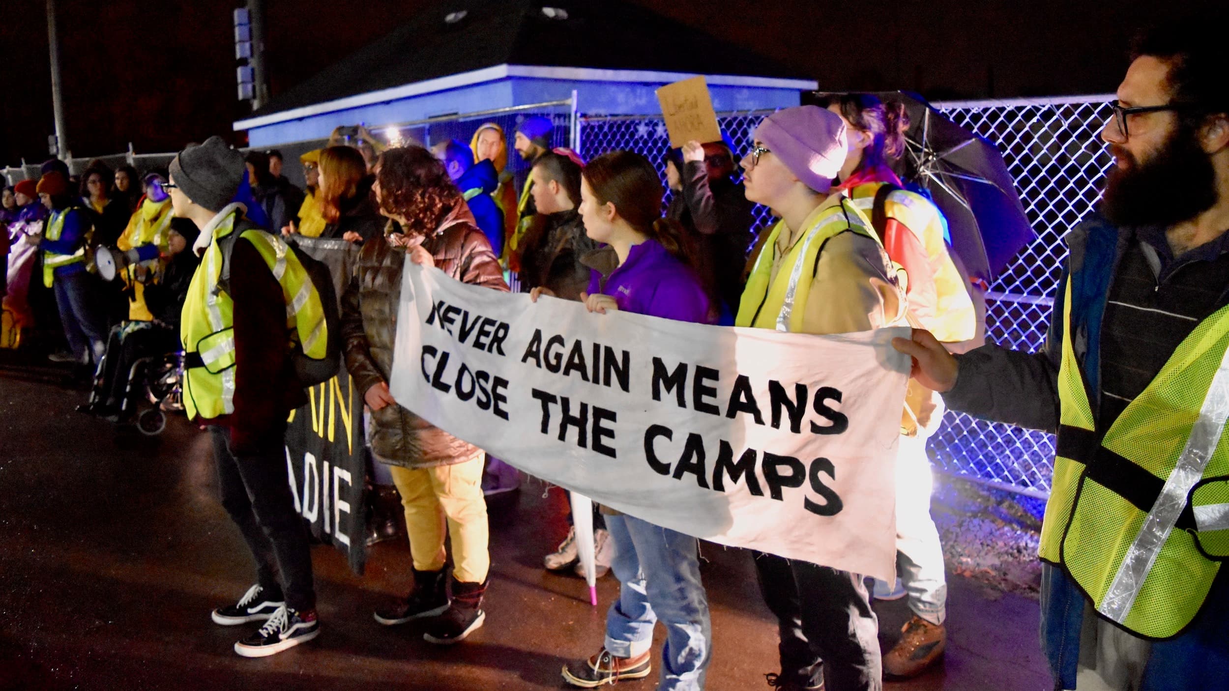 Never Again Action returns to the Wyatt Detention Facility