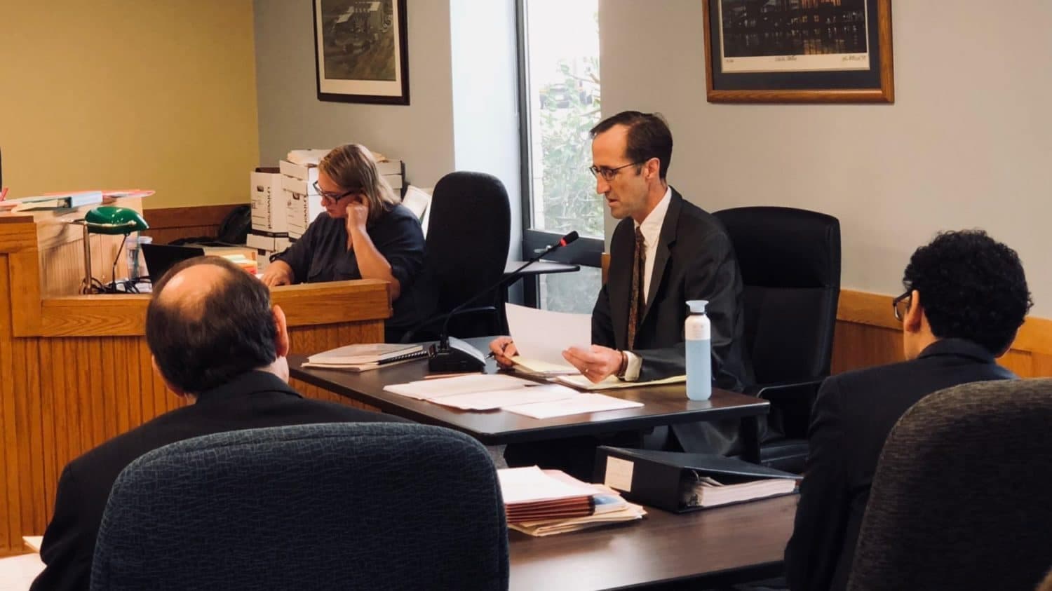 Timmons Roberts testifies before the EFSB on proposed power plant