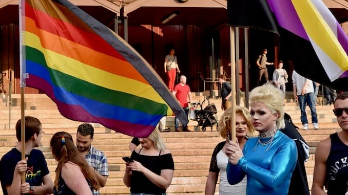 Rhode Island's LGBTQI+ community and allies rally to repudiate Bishop Tobin's hateful comments