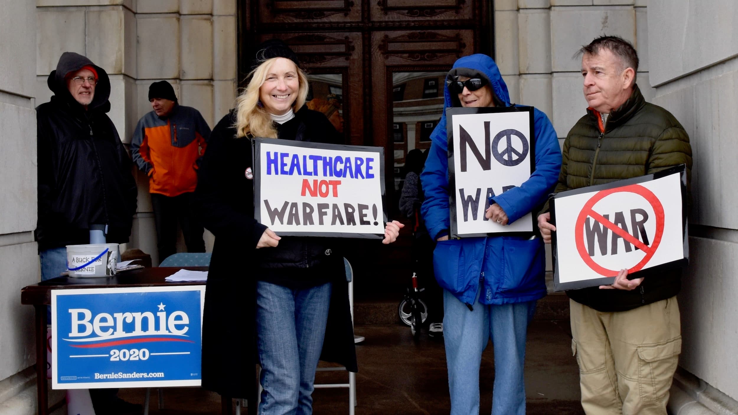 Peace coalition demands No War with Iran at State House event
