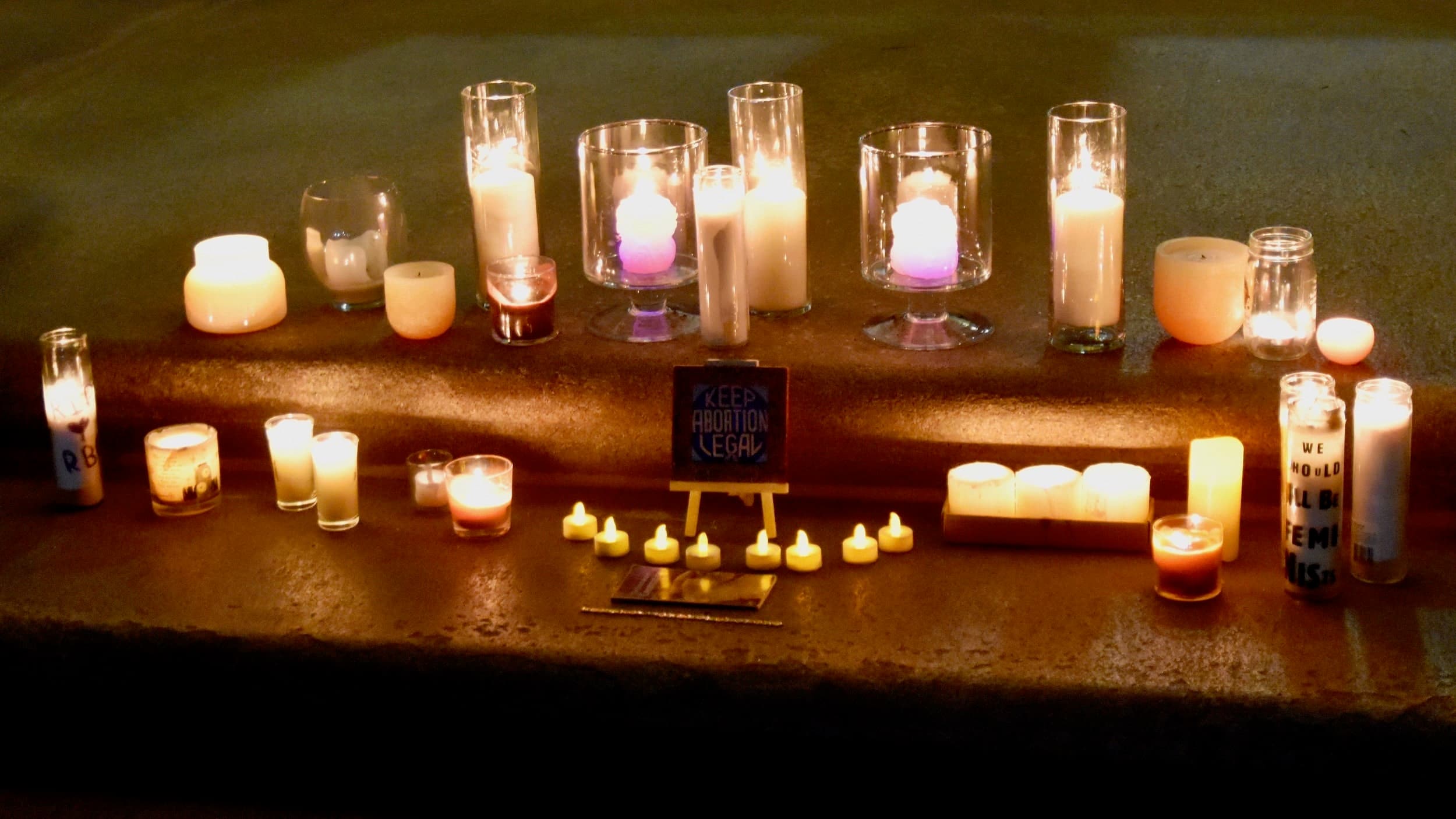 Dozens gather at the State House to mourn the passing of Justice Ginsberg