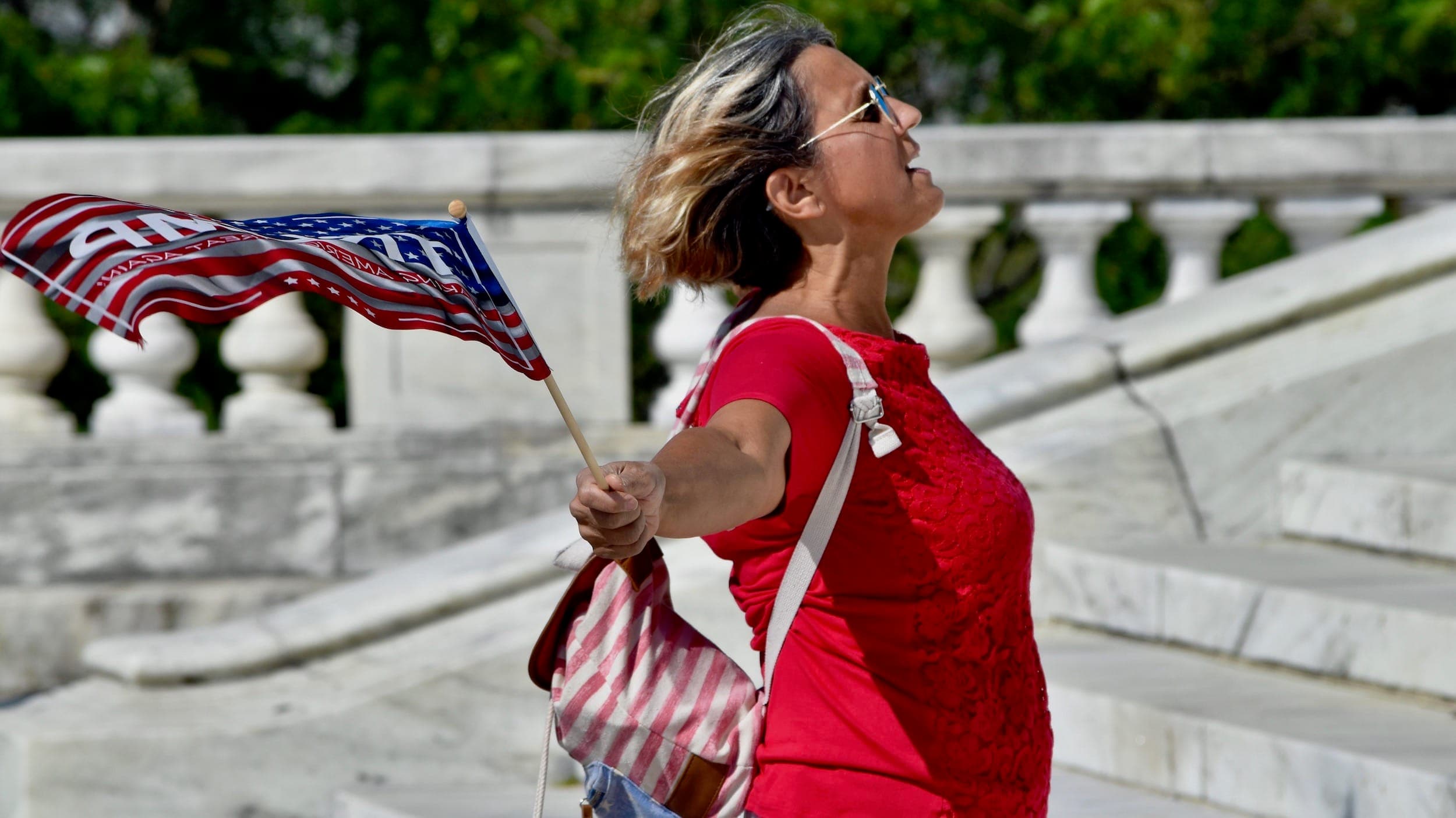 Scenes from Rhode Island's pro-Trump rally