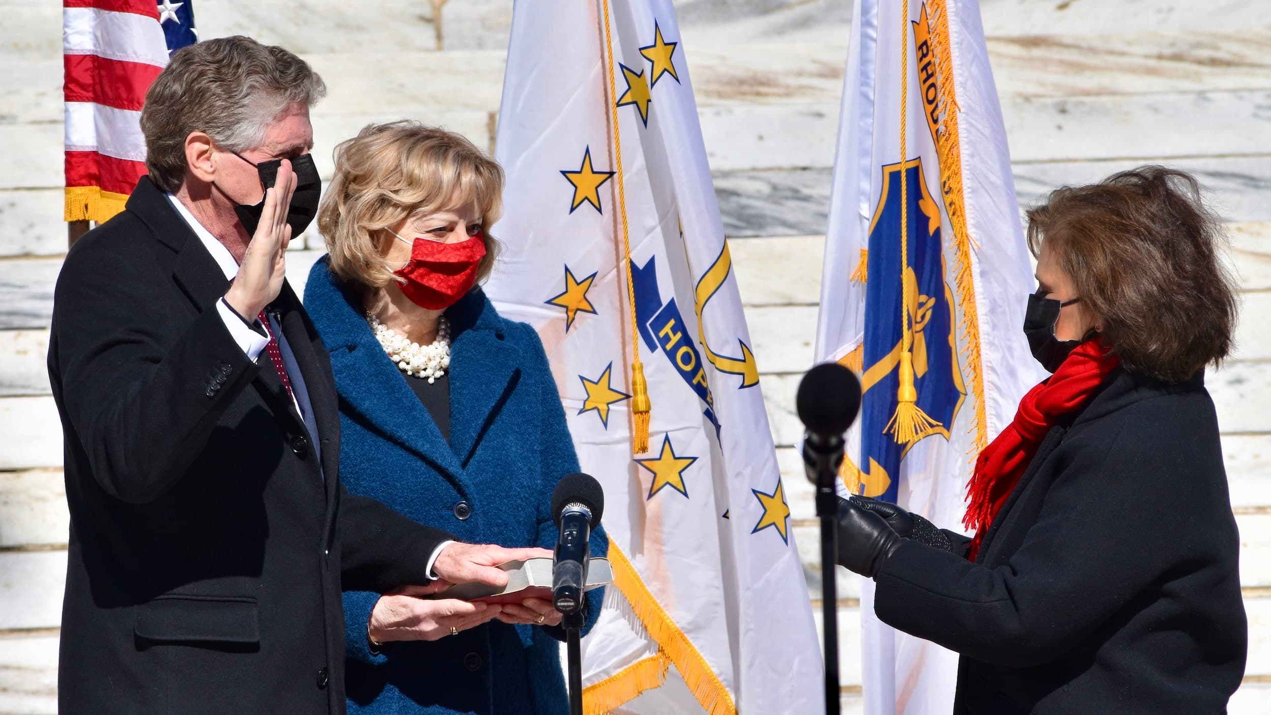 The ceremonial inauguration of Governor Daniel McKee