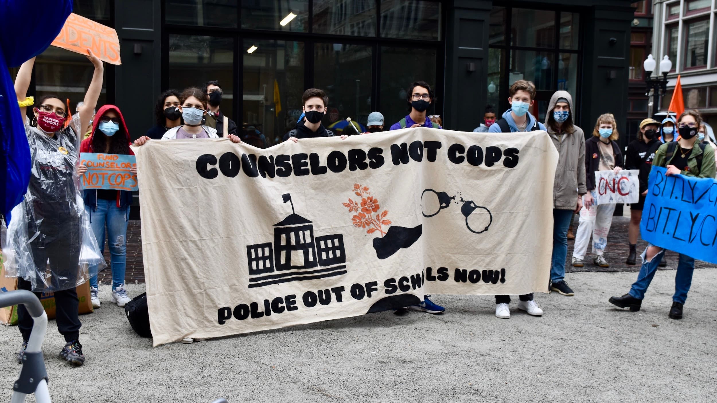 Students walkout to demand counselors, not cops in Providence public schools
