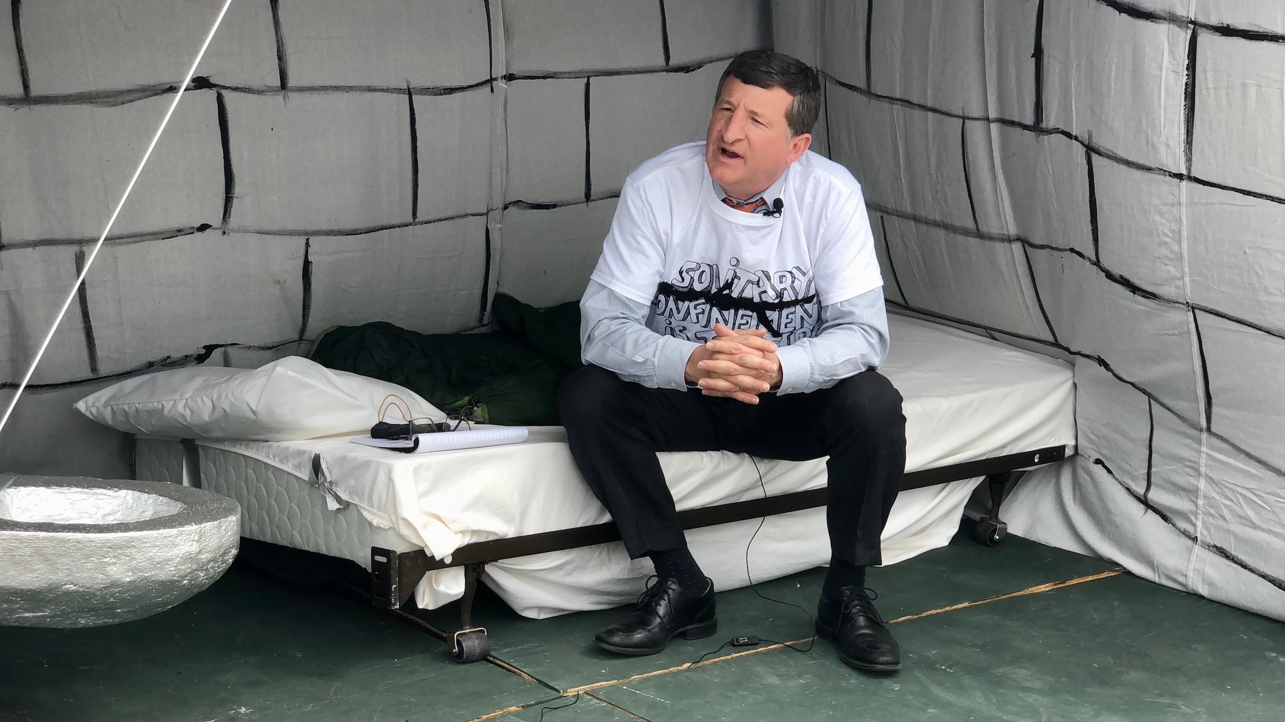 Close High Side Coalition demonstrates the cruelty of solitary confinement in Rhode Island