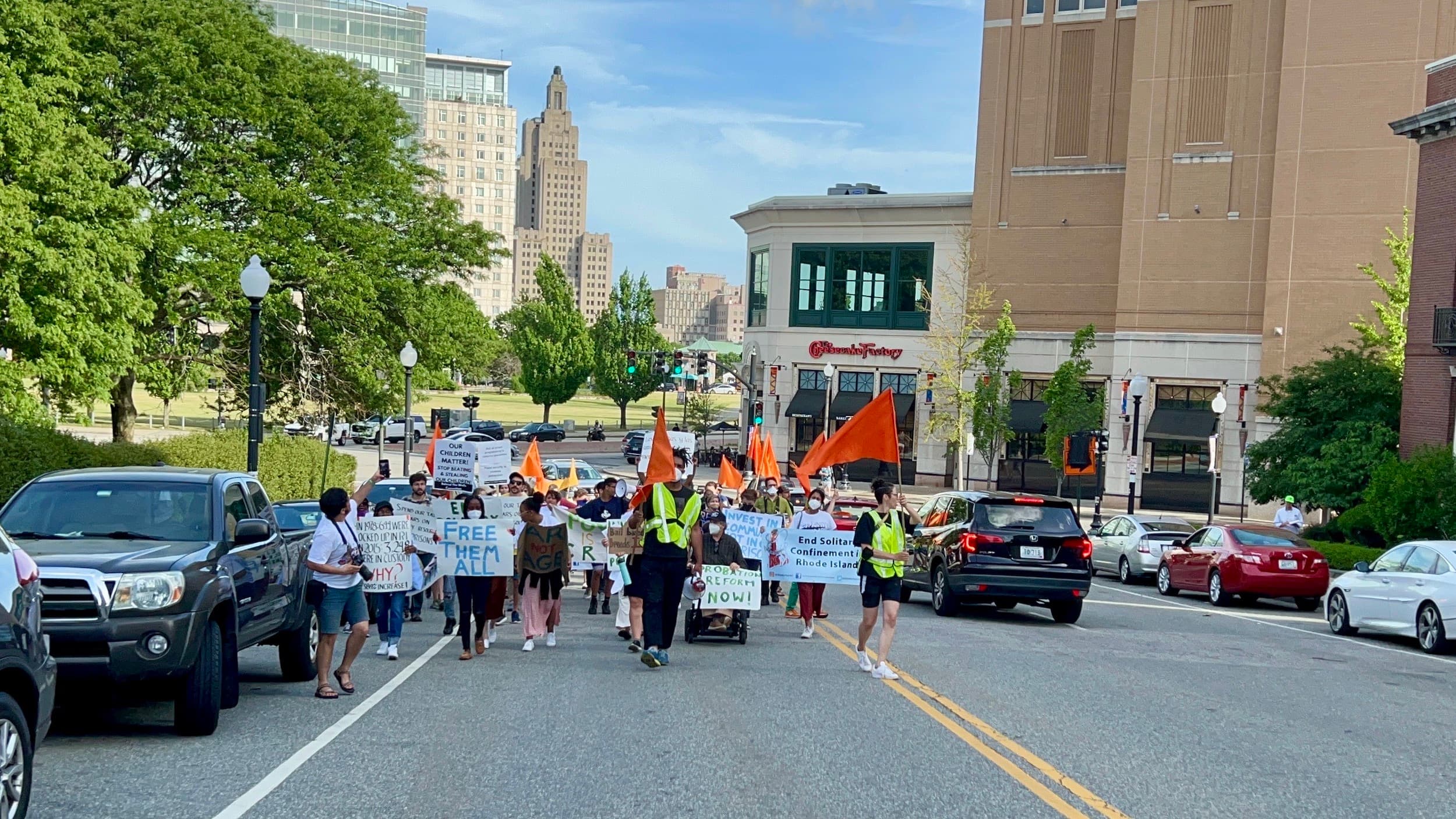 Activists rally at RI State House to end mass criminalization