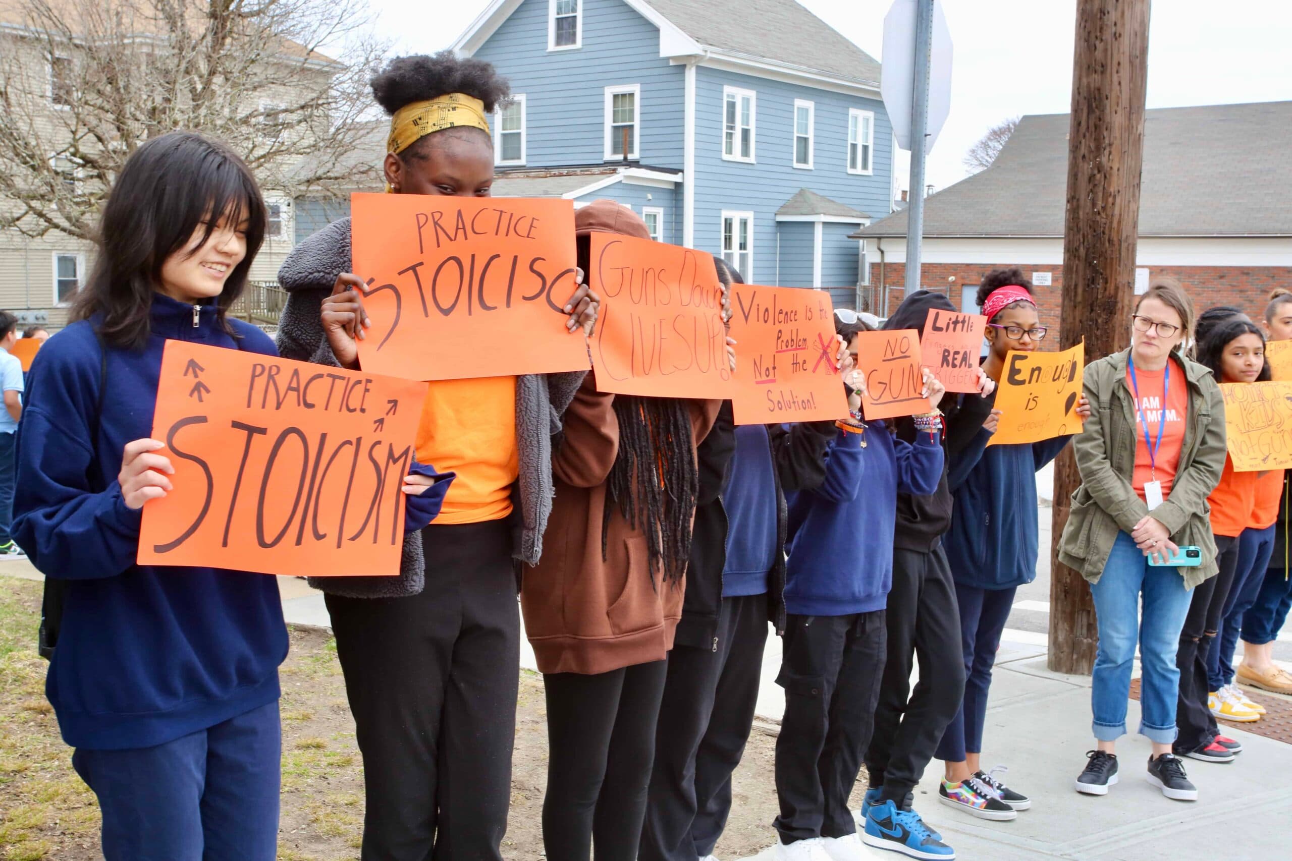 United in protest: Central Falls students join nationwide walkout for gun violence