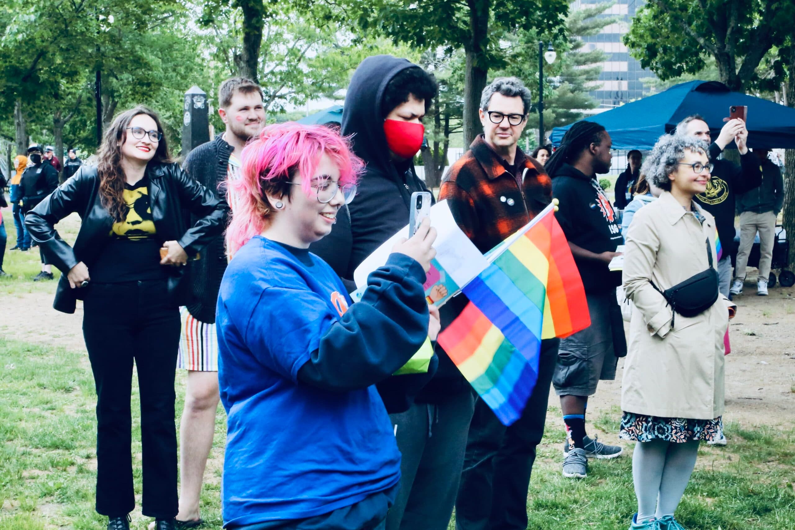 Unseasonal cold did not deter Woonsocket's 3rd Annual Pride celebration