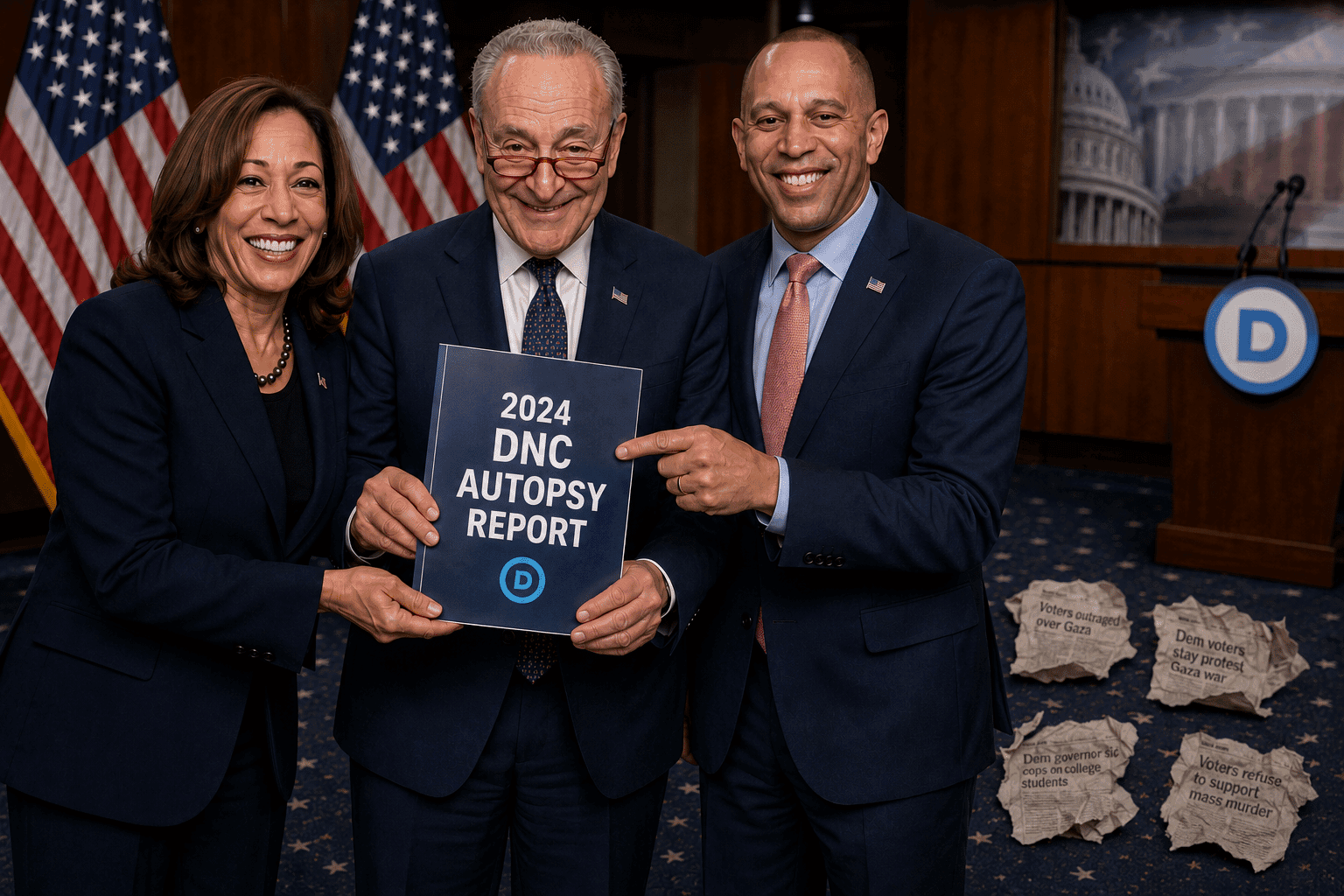 DNC Autopsy Report Released, Wipes Gaza Massacre to Hide Why Millions Stayed Home