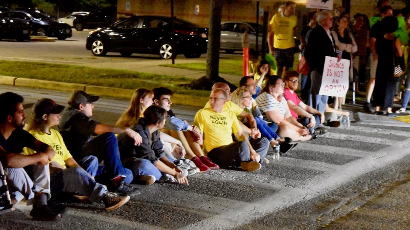 A peaceful event: Never Again Providence protests the ICE contract with the Wyatt Detention Center