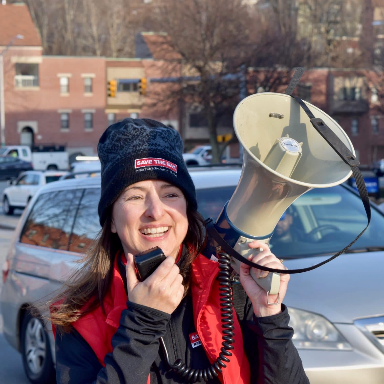 Protesters march from State House to Marriott in opposition to offshore drilling