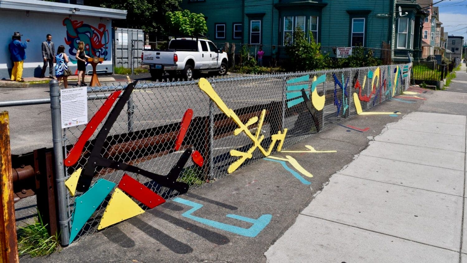 Student designed art unveiled at Trinity Plaza in Providence