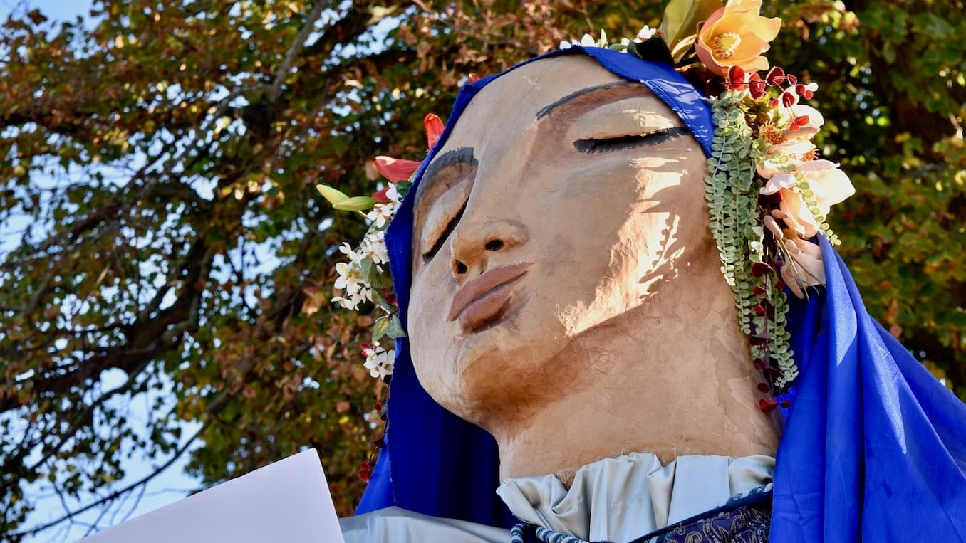 Mary, Mother of the Universe, joins Climate Strike in Barrington