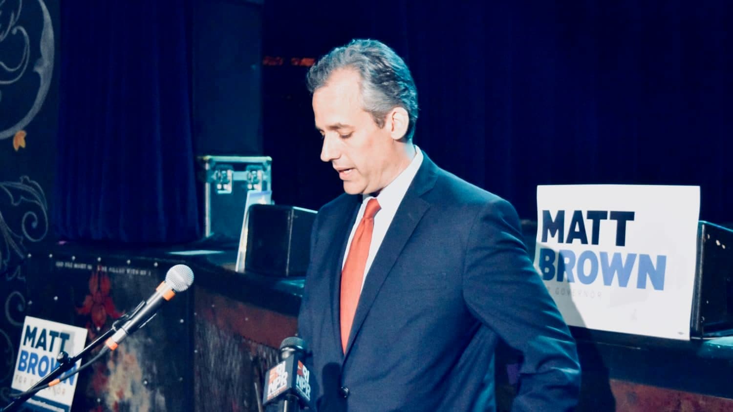 Matt Brown exits, stage left
