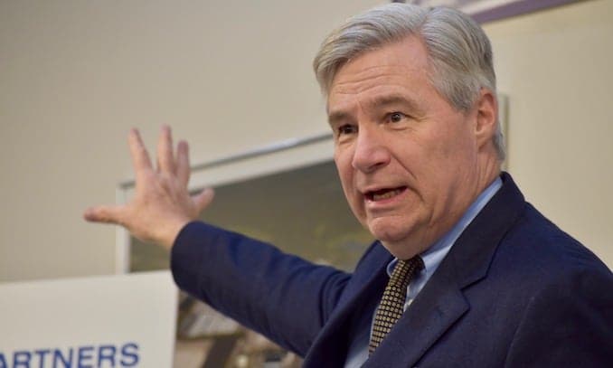 Senator Whitehouse says that to fight climate change, the public should be petitioning corporations