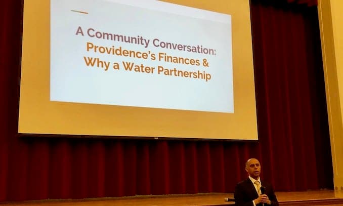 Mayor Elorza’s third Community Conversation about monetizing Providence Water