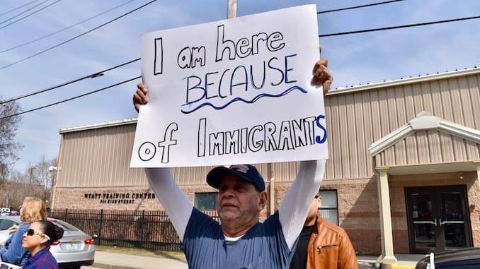 Central Falls City Council members lead march against Wyatt Detention Center