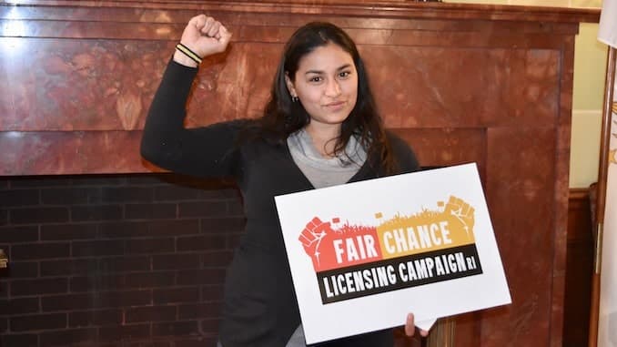 The Fair Chance Licensing Coalition says everyone deserves meaningful employment