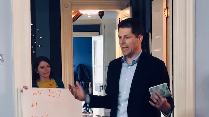 Running for Governor of West Virginia, Stephen Smith visits Rhode Island