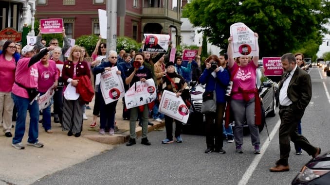 Rhode Island Democratic Party Senate fundraiser protested by pro-choice activists
