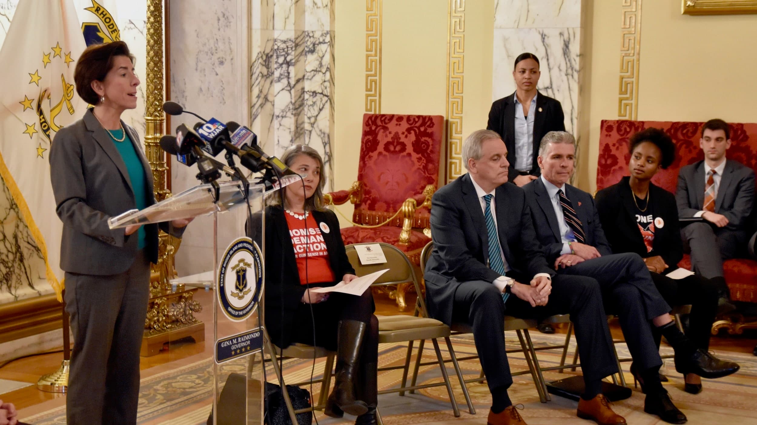 Governor Raimondo and AG Neronha unveil package of gun violence prevention bills