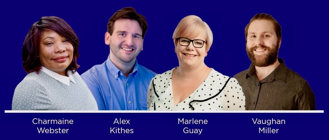 Incumbent Alex Kithes and community members Vaughan Miller, Charmaine Webster, and Marlene Guay announce slate for Woonsocket City Council