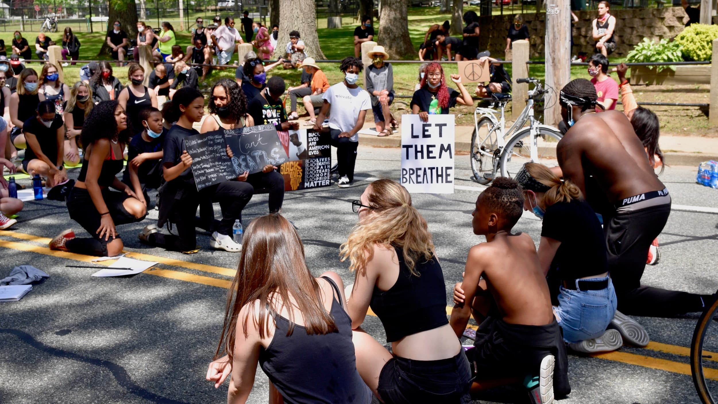 Hundreds march in South Kingstown because Black Lives Matter