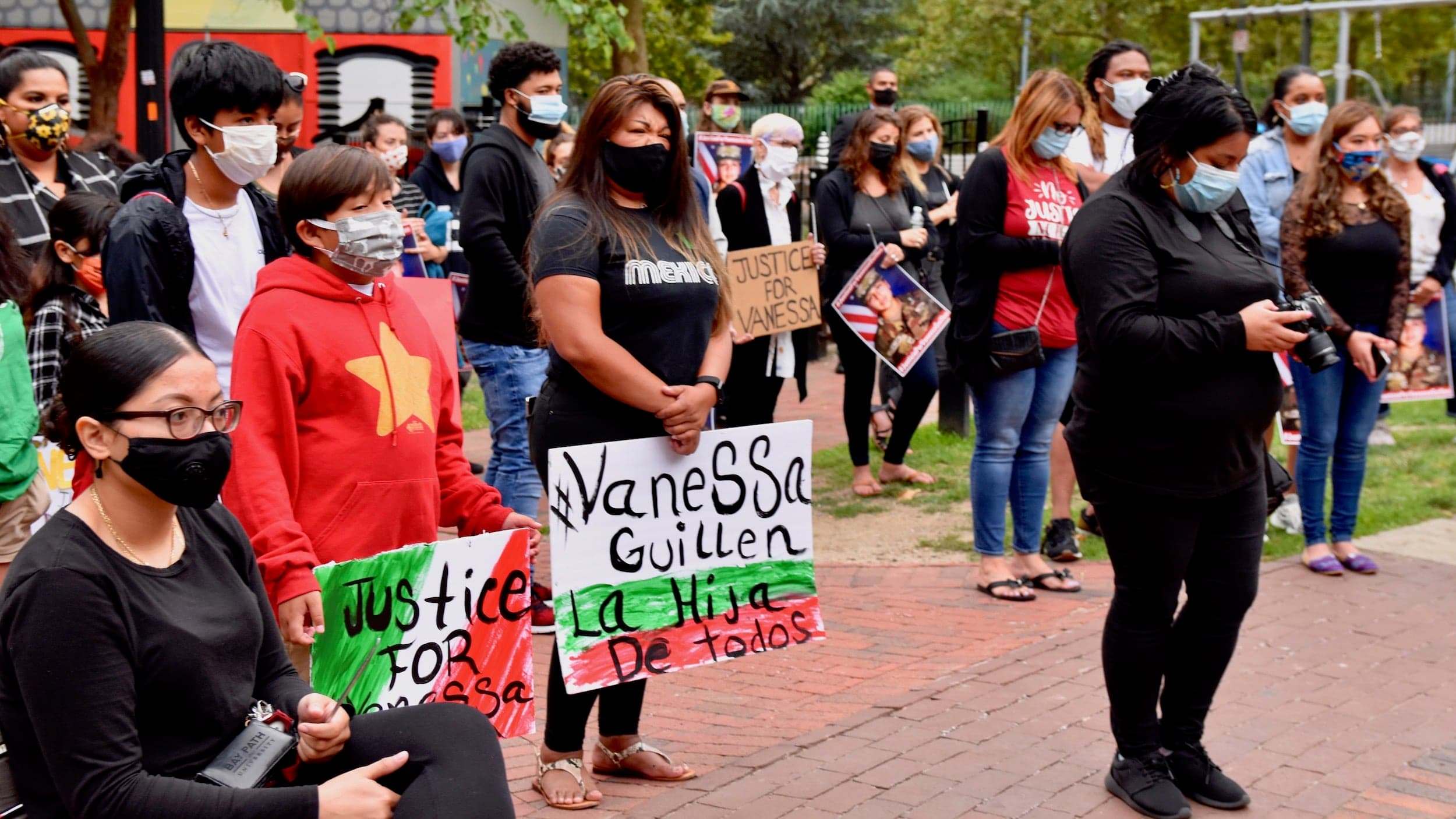 The vigil for Vanessa Guillén in Providence