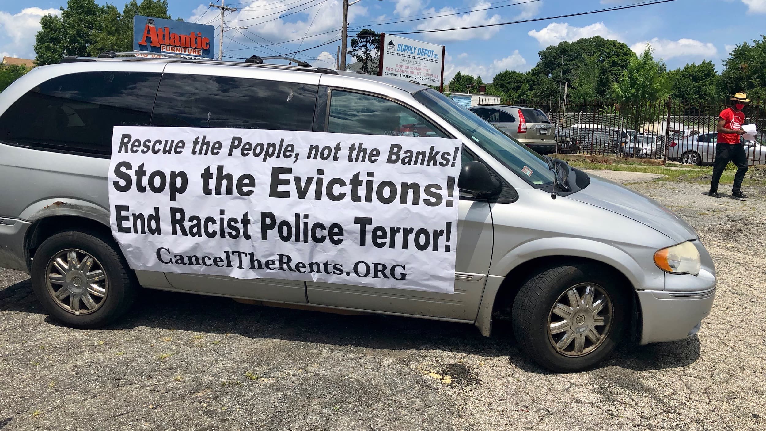 Caravan against police violence and evictions in Providence on Saturday
