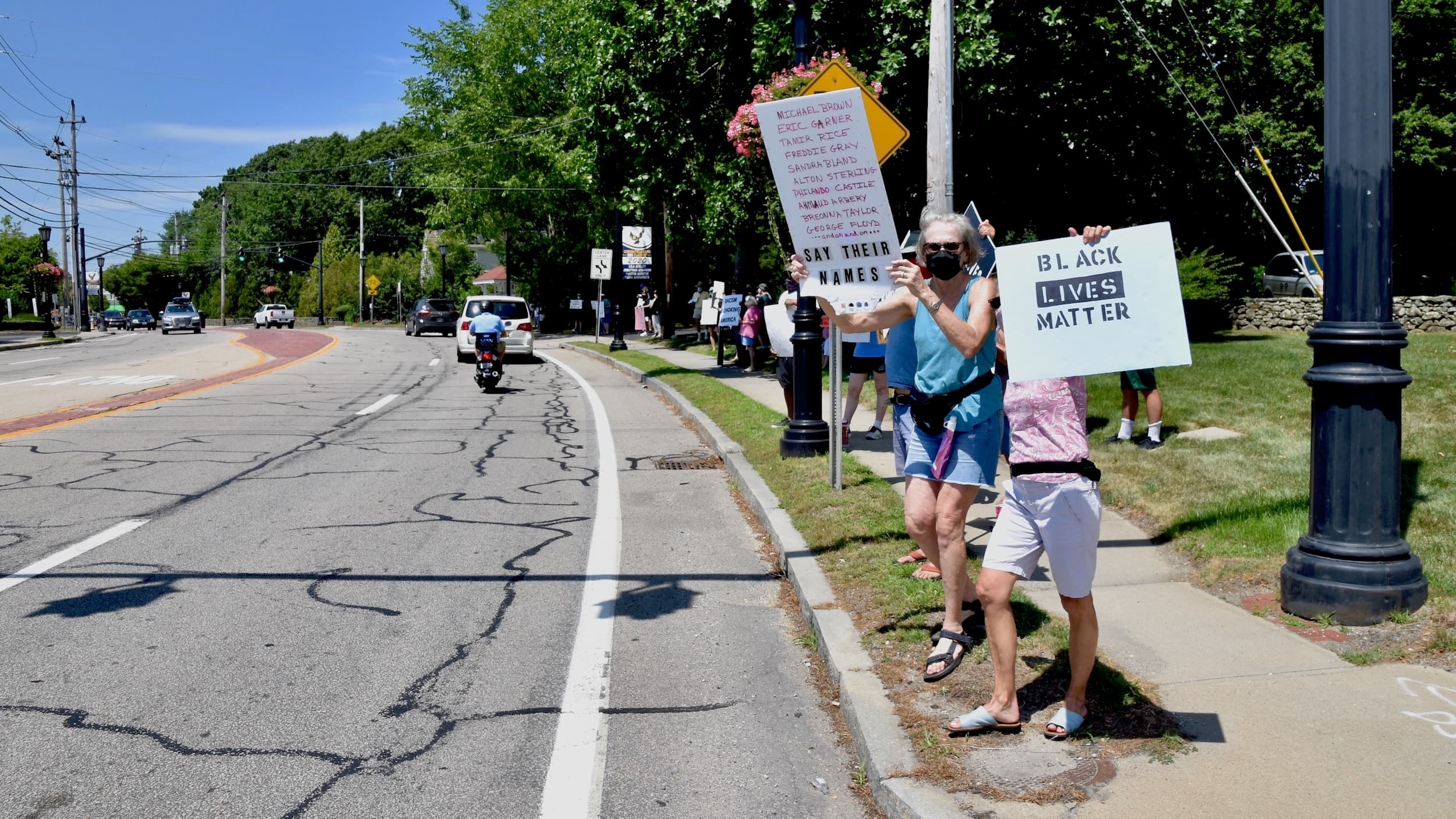 Photos from a Black Lives Matter Silent Vigil in Barrington