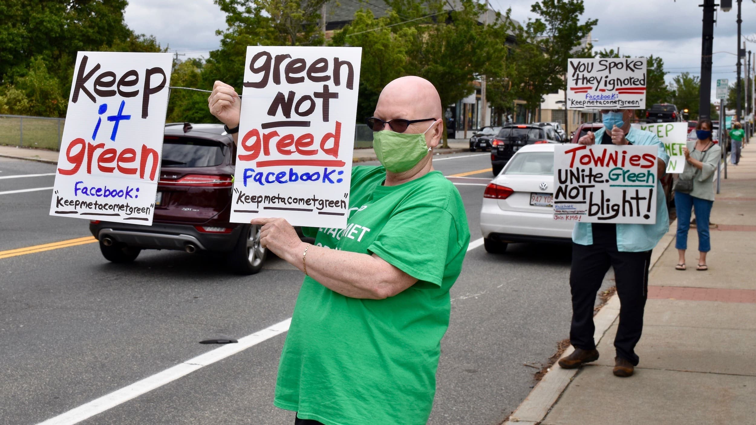 Keep Metacomet Green brings their message to East Providence City Hall