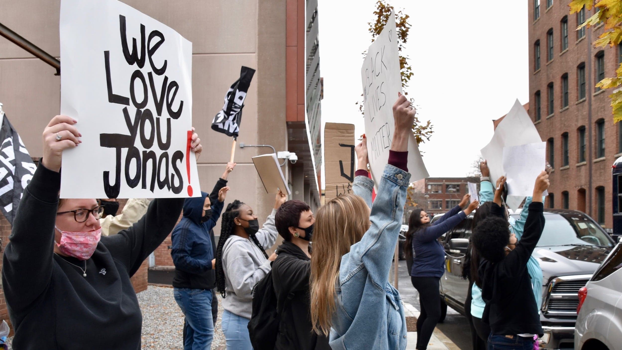 Family and friends turn out to support Jonas Pierre at his bail hearing