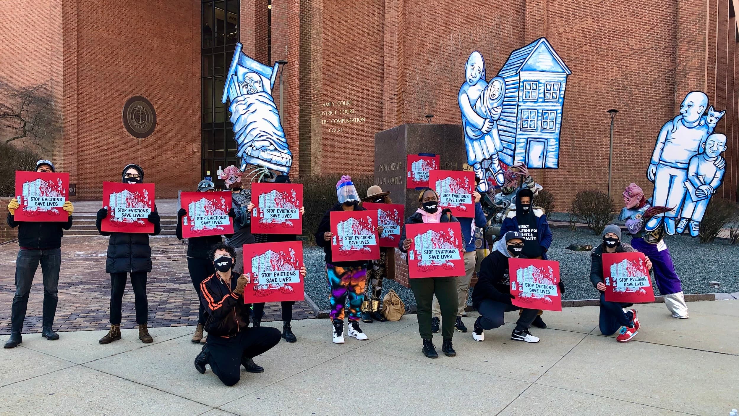The Stop Evictions, Save Lives Dance Parade in Providence