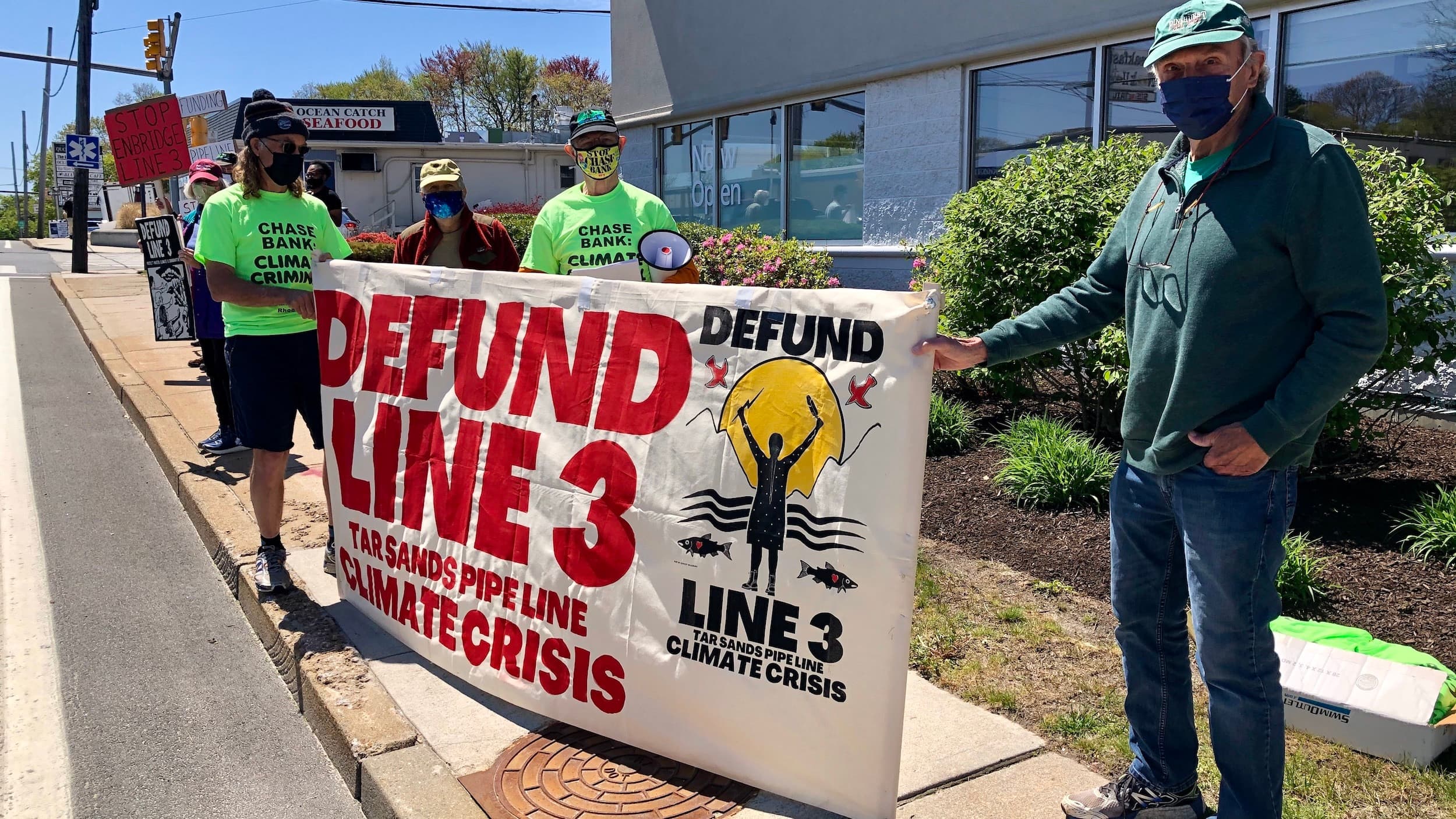 Climate Action RI joins national day of action demanding Chase and Bank of America divest from fossil fuels