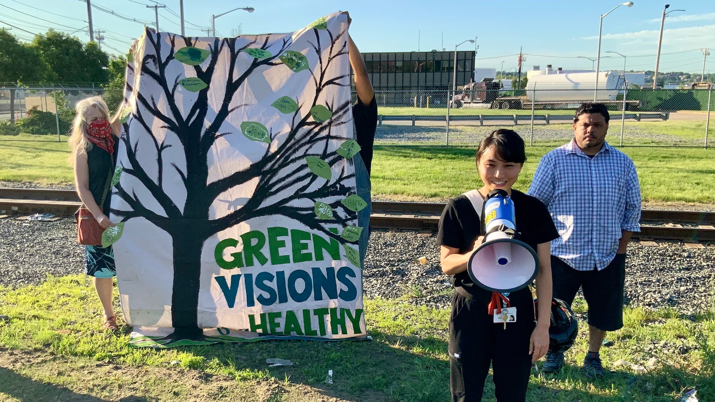 The People's Port Authority leads rally against fossil fuel expansion in PVD