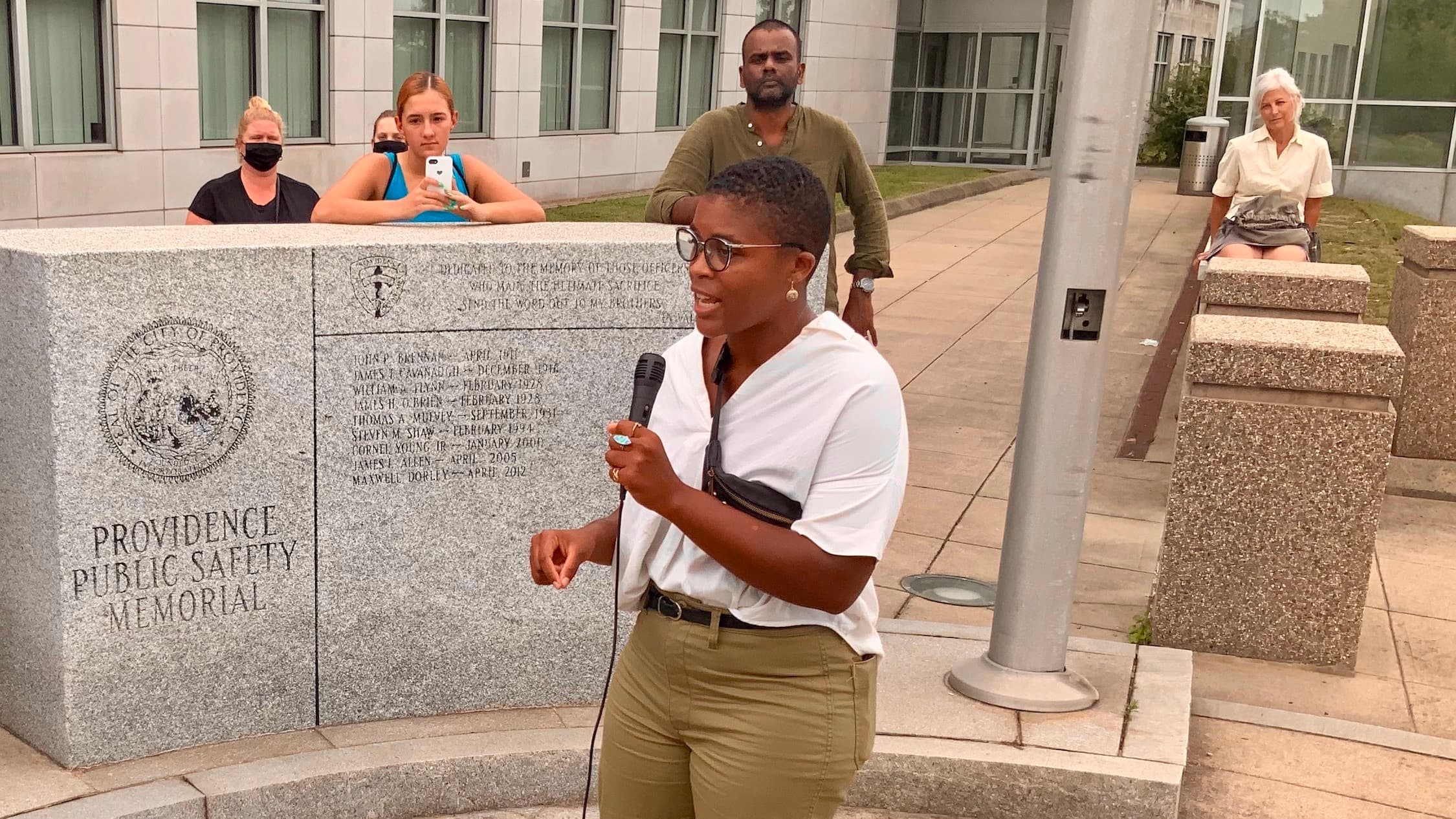 BLM RI PAC rallies against LEOBoR in the wake of police videos showing violent arrests
