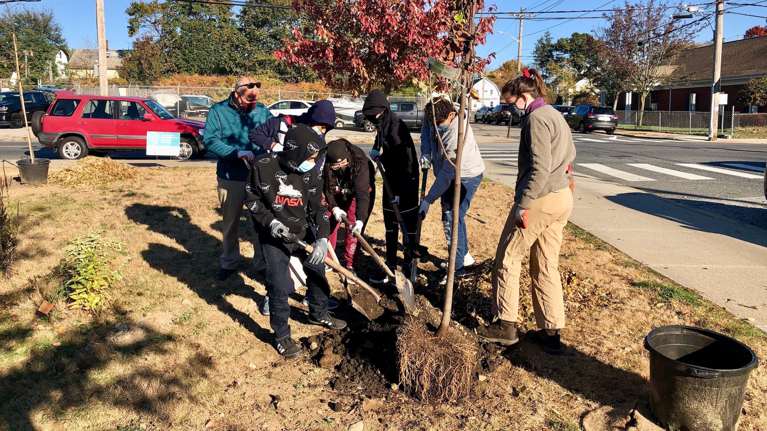 Money from the state's successful air pollution lawsuit used to plant trees in the Port
