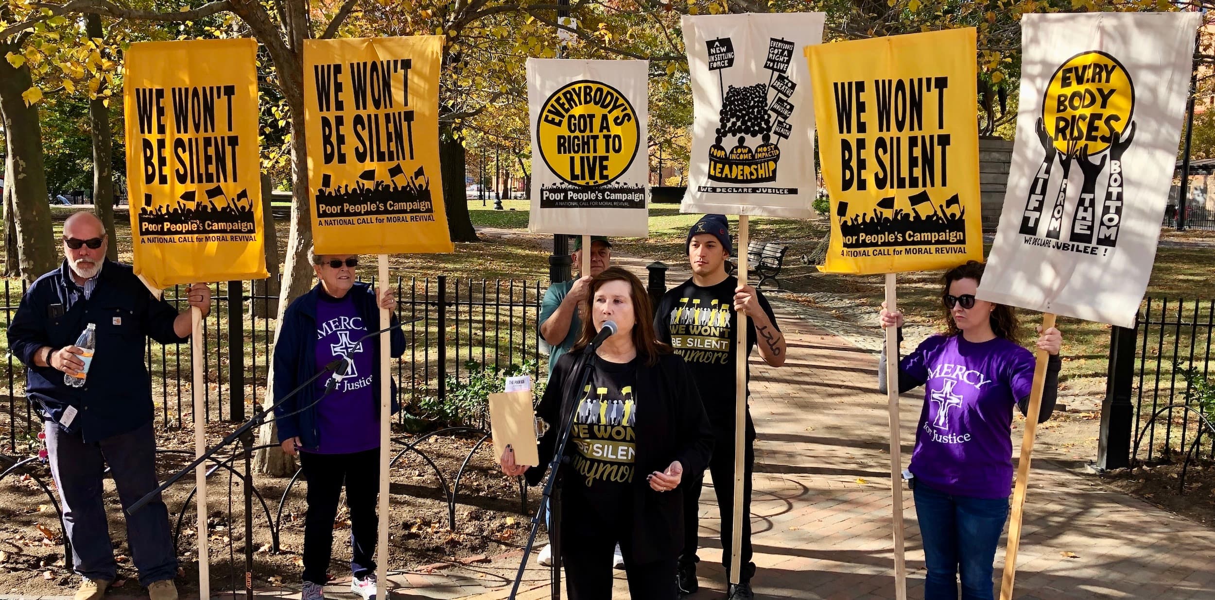 RI Poor People’s Campaign demands that Reed and Whitehouse pass Build Back Better Act