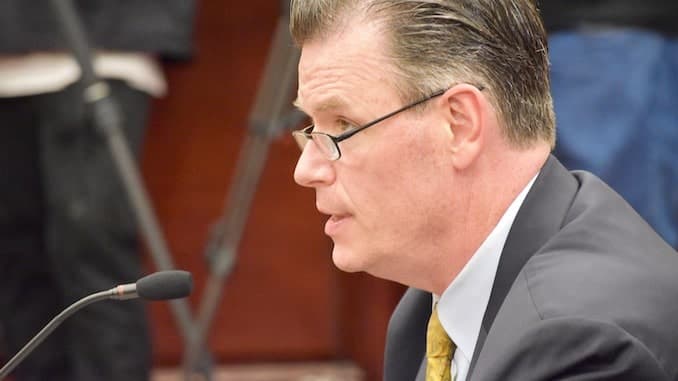 Did Senator Archambault gerrymander land he owns into his Senate District?