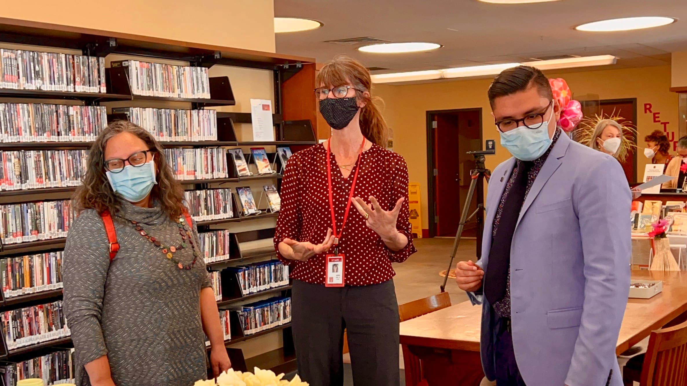Rep Morales tours Providence Community Libraries to promote fully funding ALL state libraries