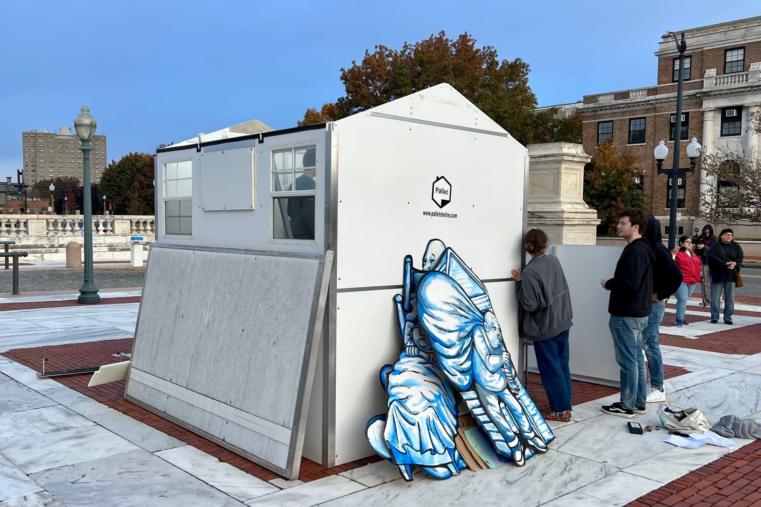 McKee Administration responds to State House pallet shelter demonstration