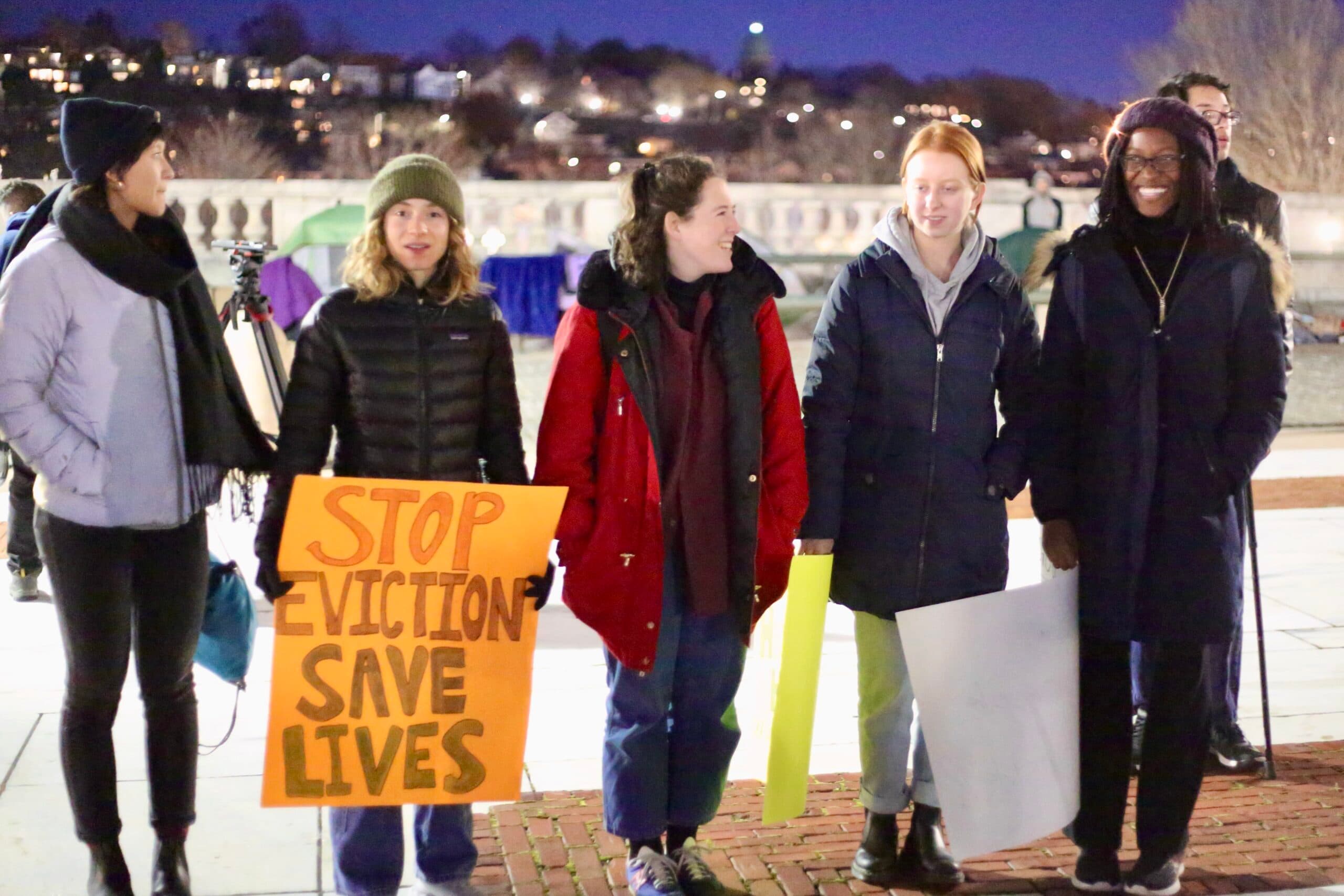 Prayer vigil held to oppose Governor McKee's encampment eviction order