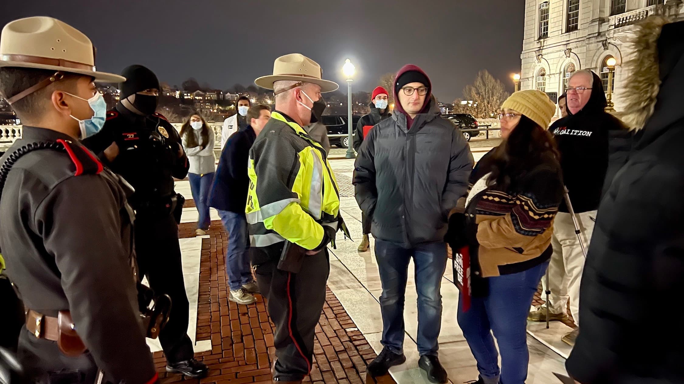 Senator Mendes: Protesting on State House grounds allowed if you're not homeless?