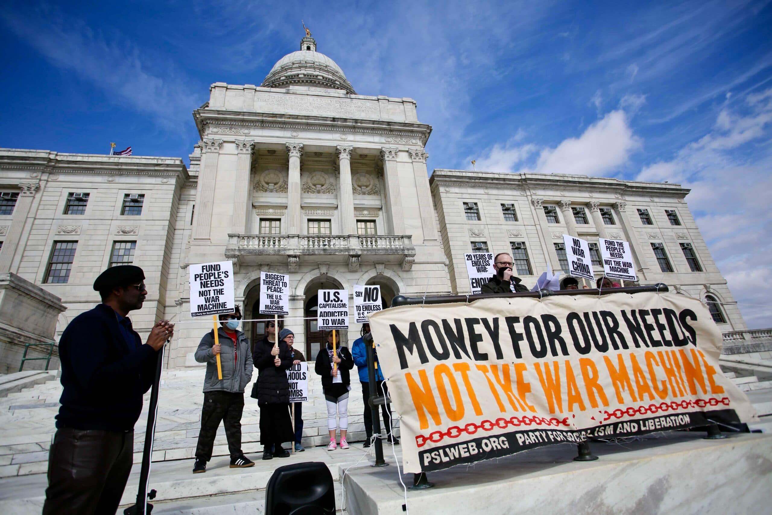 Party for Socialism and Liberation holds anti-war rally in Providence
