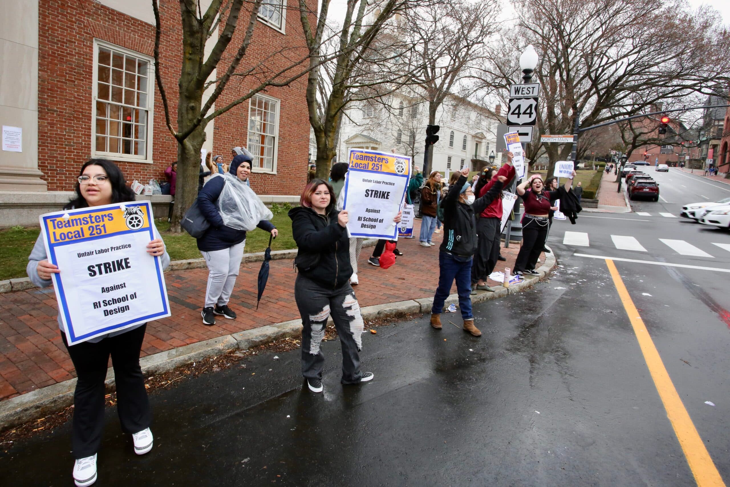 RISD facilities staff hold one-day strike for better pay