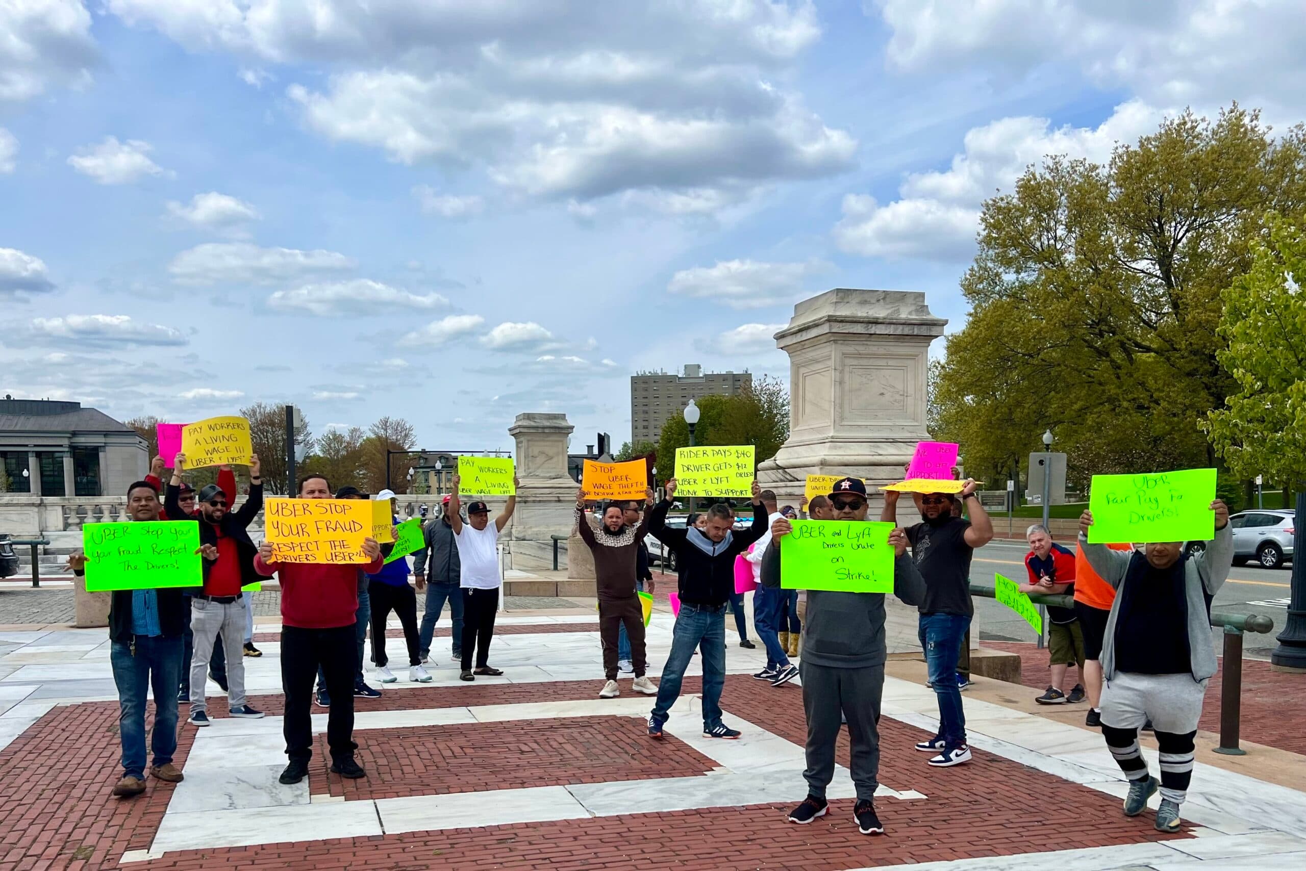 Uber and Lyft Drivers Strike in Rhode Island for Better Pay and Working Conditions