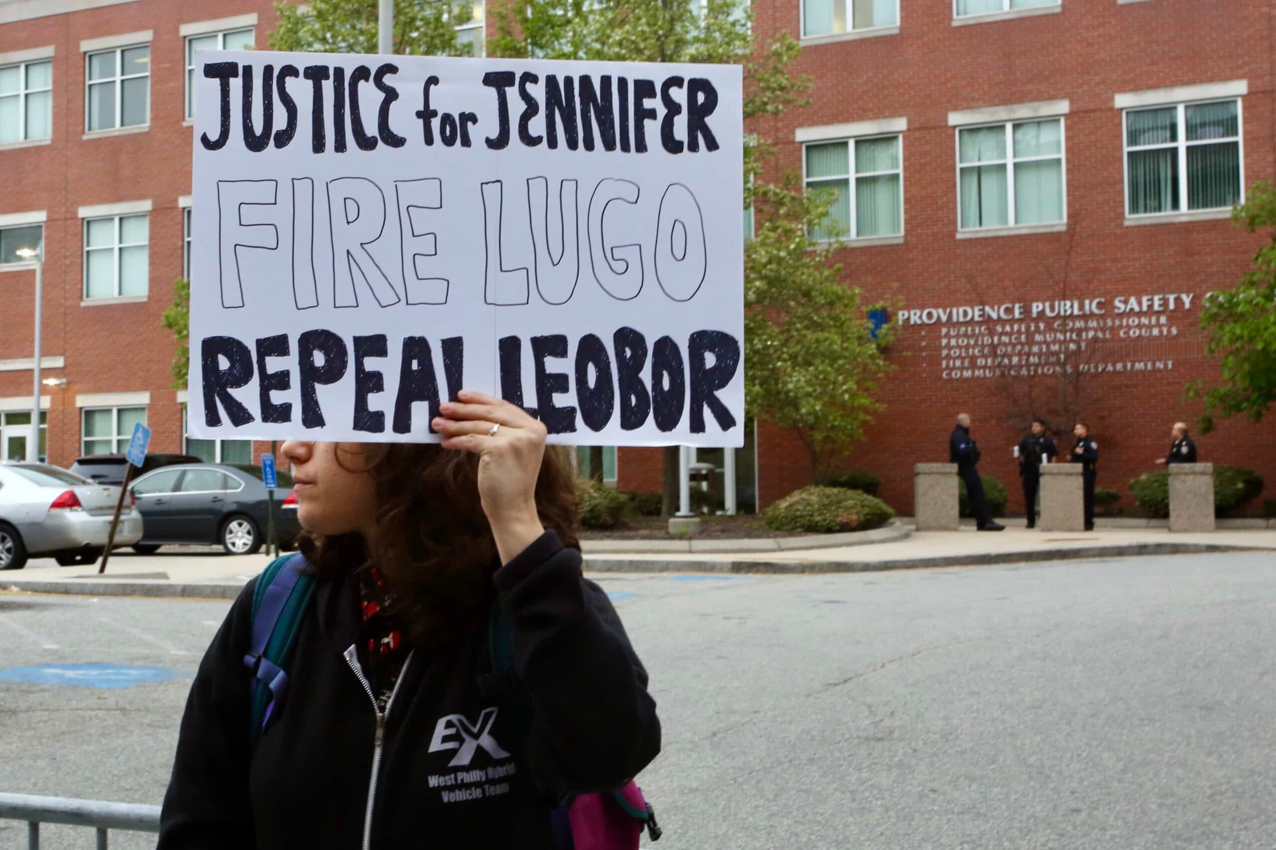 Black Lives Matter RI PAC Protests Against Police Officer's Reinstatement and LEOBoR