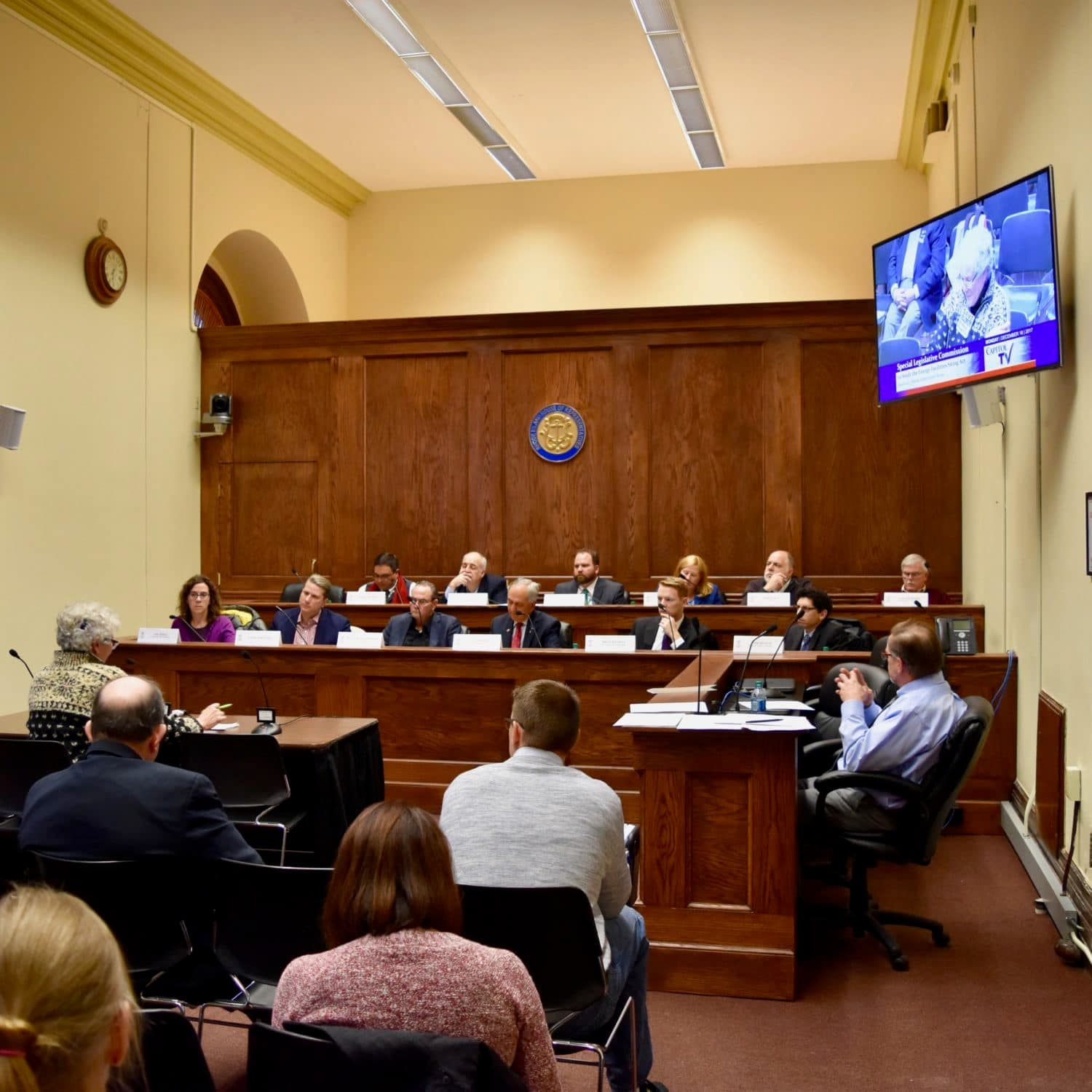 Public testimony at the Special Legislative Committee to Study the Energy Facilities Siting Act